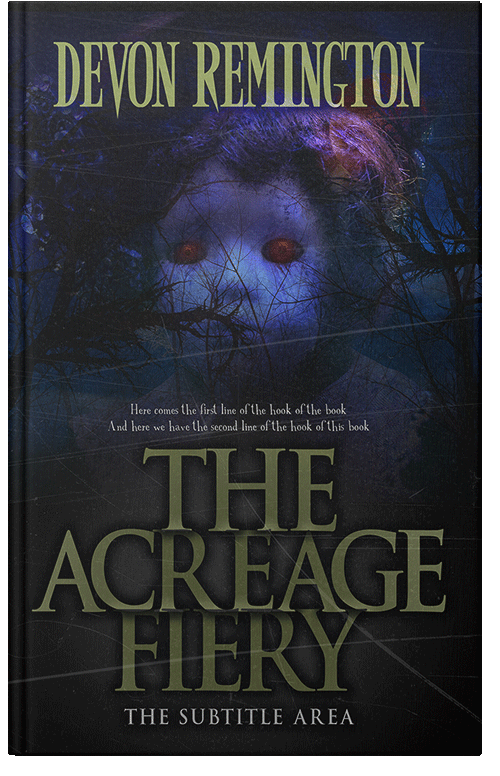 Front view of Premade Horror Book Cover - Woodsmoke