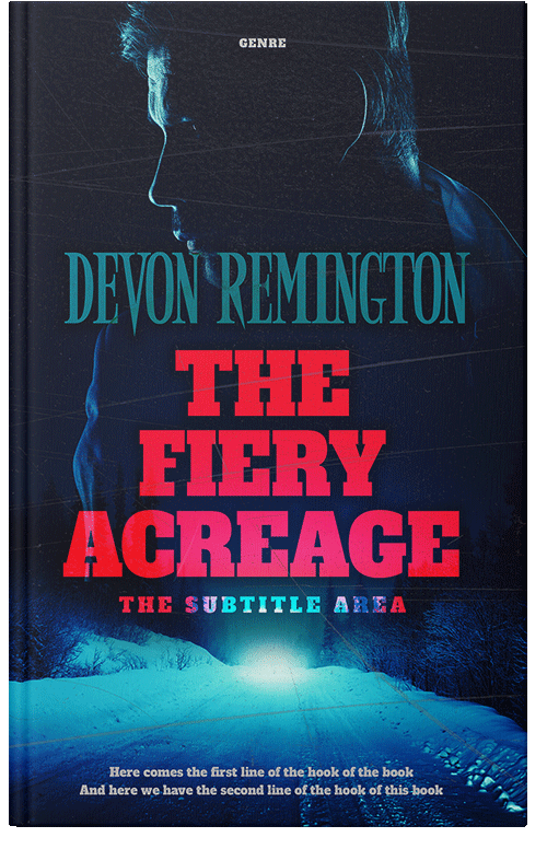 Front view of Premade Mystery & Thriller & Suspense Book Cover - Amaranth