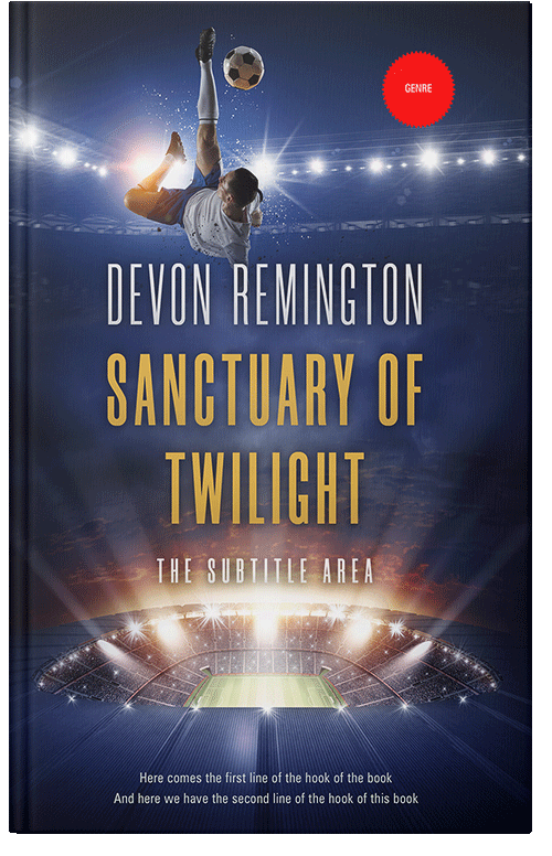 Front view of Premade Sports & Fitness Book Cover - Martinique