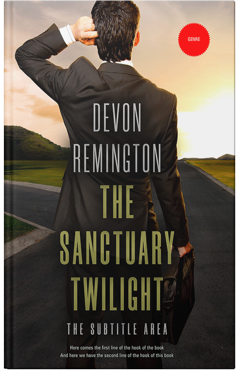 Front view of Premade Business Book Cover - Brandy