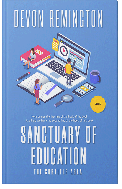 Front view of Premade Self-Improvement & Self-Help Book Cover - Danube