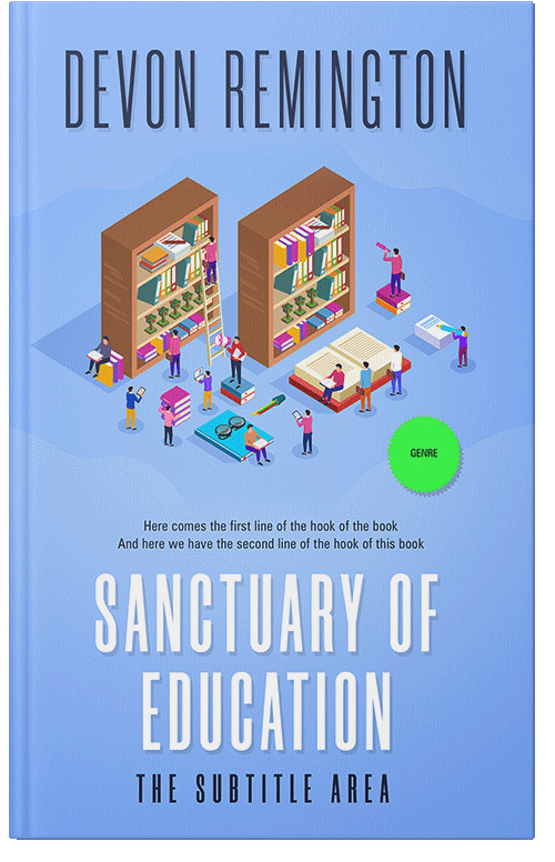 Front view of Premade Business Book Cover - Malibu