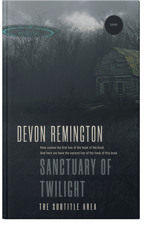 Front view of Premade Apocalyptica Book Cover - Ebony Clay