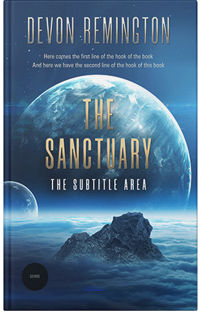 Premade Book Cover Astronaut