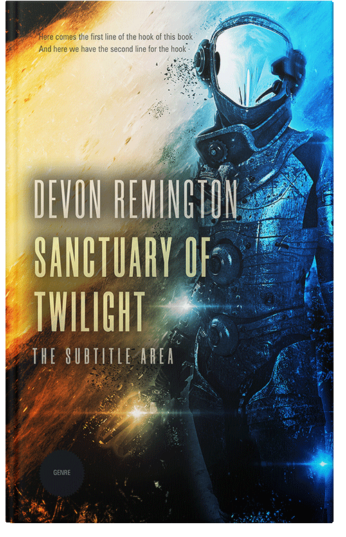 Front view of Premade Apocalyptica Book Cover - Hampton