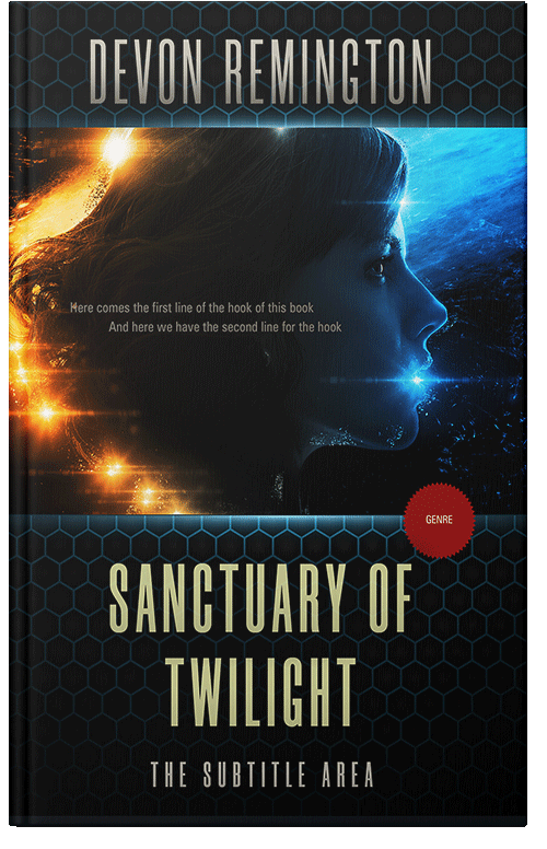 Front view of Premade Romance Book Cover - Twine