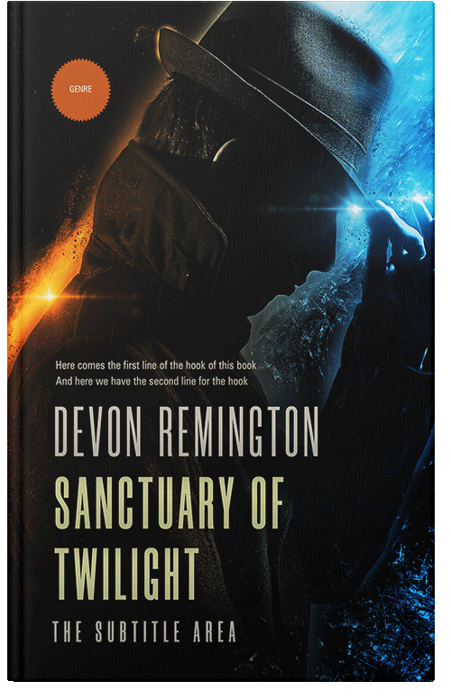 Front view of Premade Mystery & Thriller & Suspense Book Cover - Woodsmoke