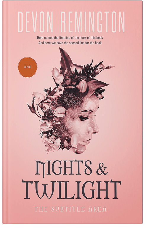 Front view of Premade Mystery & Thriller & Suspense Book Cover - Apricot Peach