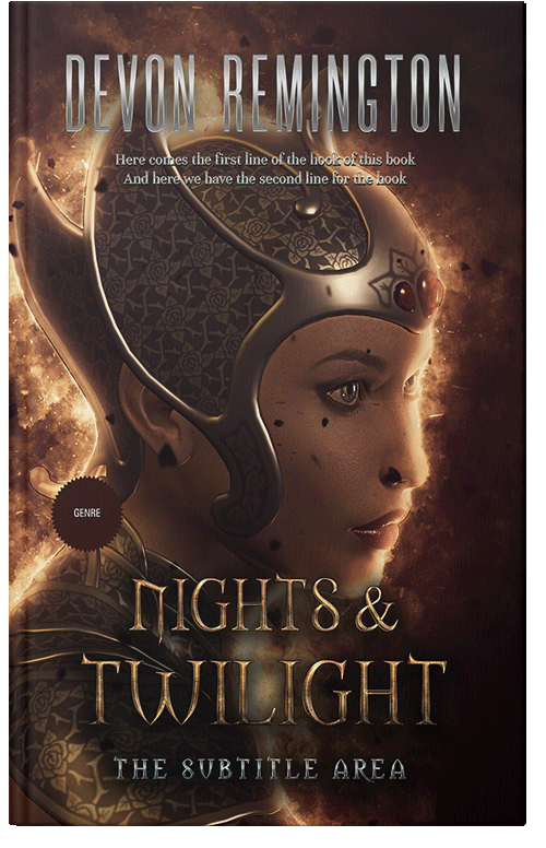 Front view of Premade Fantasy Book Cover - Eclipse