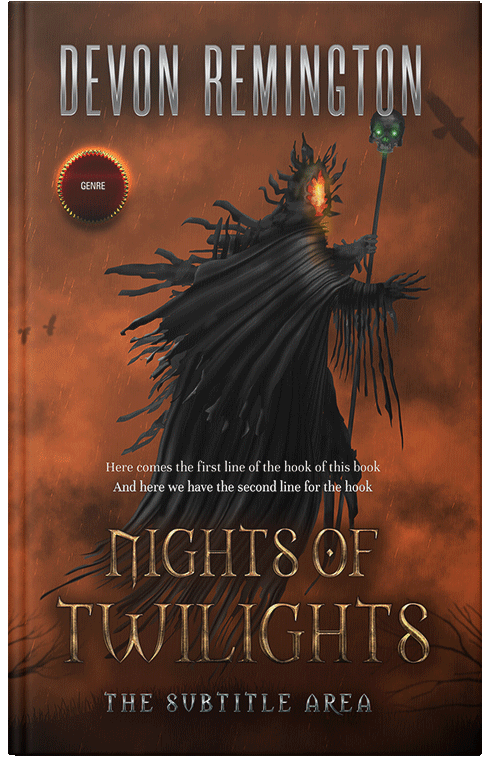 Front view of Premade Fantasy Book Cover - Cedar