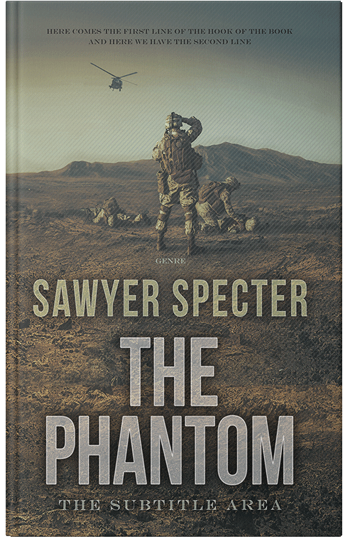 Front view of Premade Historical Book Cover - Fuscous Gray