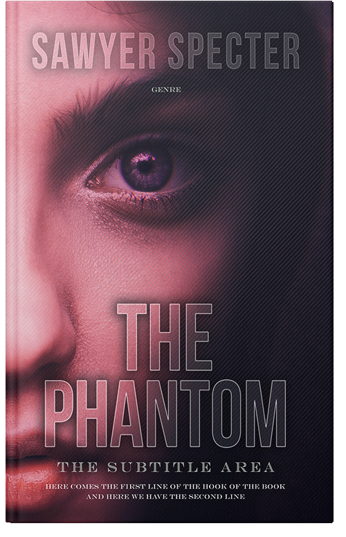 Front view of Premade Mystery & Thriller & Suspense Book Cover - Puce