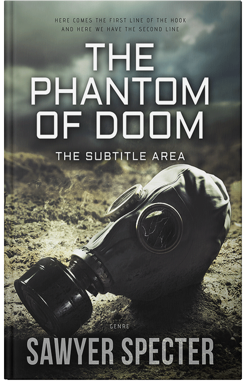 Front view of Premade Apocalyptica Book Cover - Heavy Metal