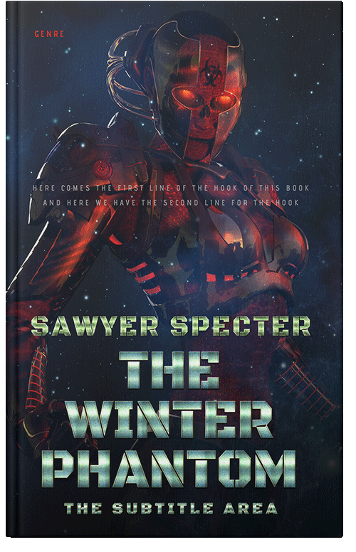 Front view of Premade Science Fiction Book Cover - Steel Gray