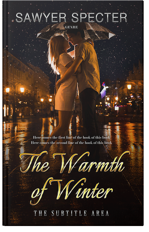 Front view of Premade Romance Book Cover - Asphalt