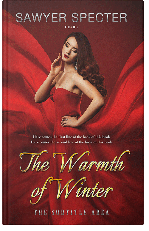 Front view of Premade Romance Book Cover - Persian Plum