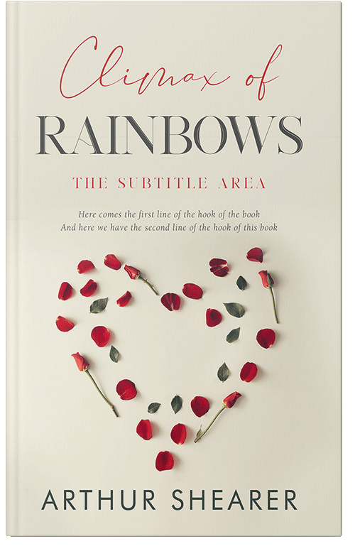 Front view of Premade Romance Book Cover - White Rock