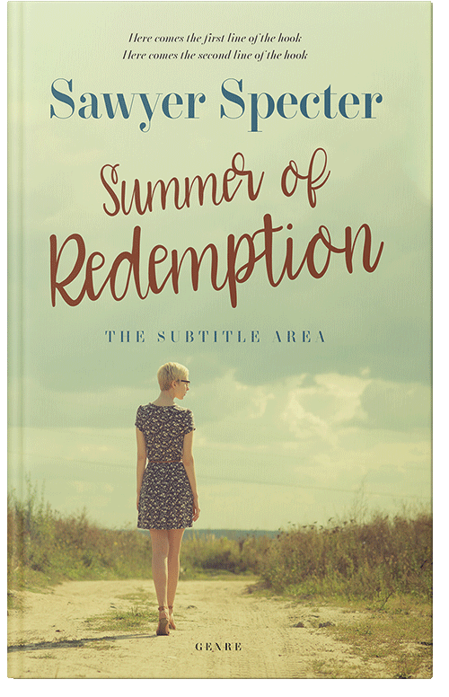 Front view of Premade Romance Book Cover - Winter Hazel