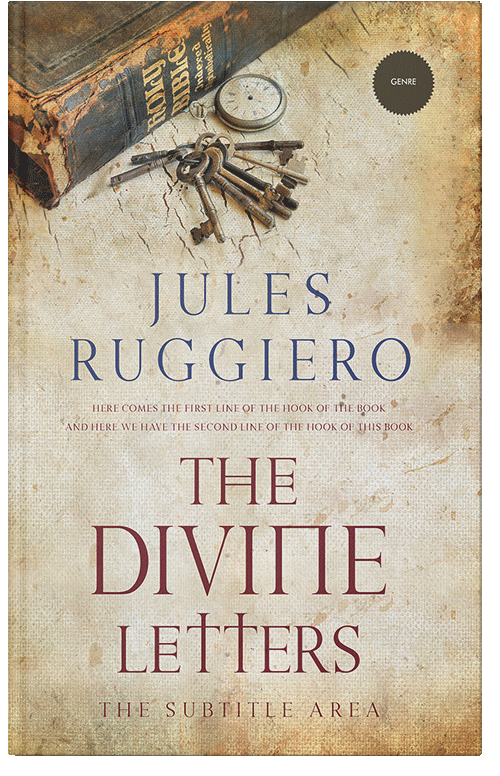 Front view of Premade Religion & Spirituality Book Cover - Bone