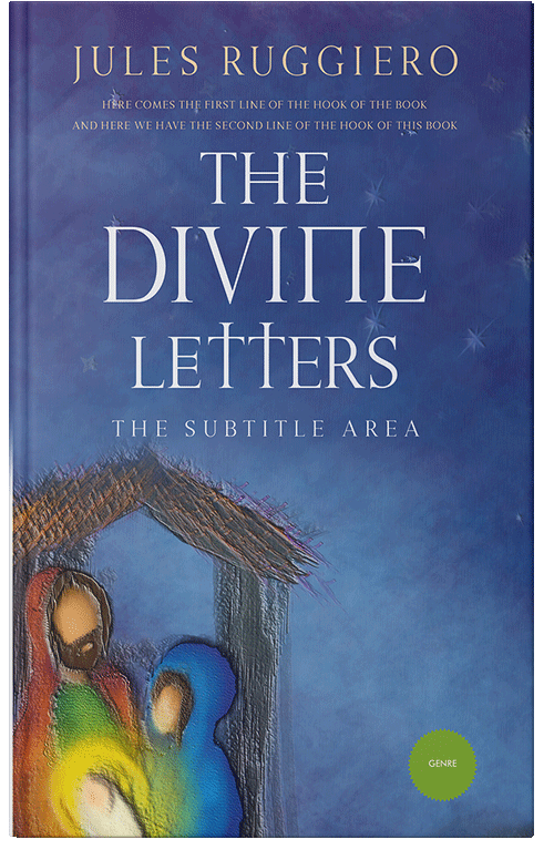 Front view of Premade Religion & Spirituality Book Cover - Chambray