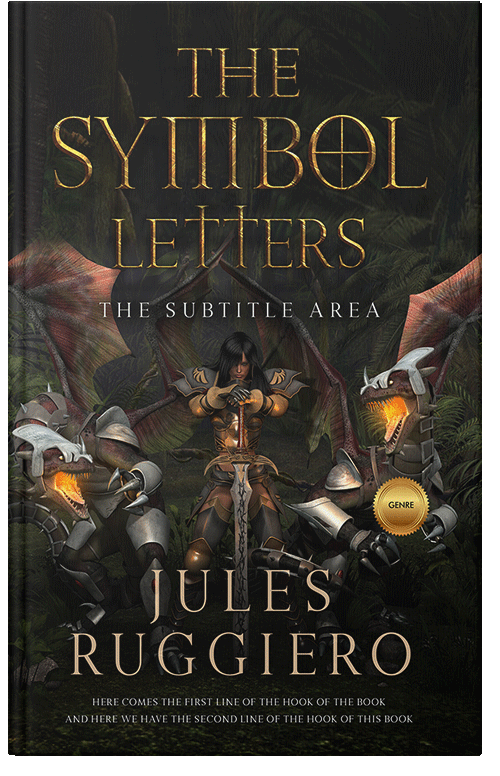 Front view of Premade Fantasy Book Cover - Rangoon Green