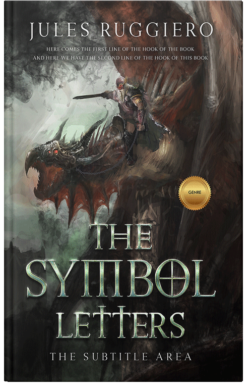 Front view of Premade Fantasy Book Cover - Zeus