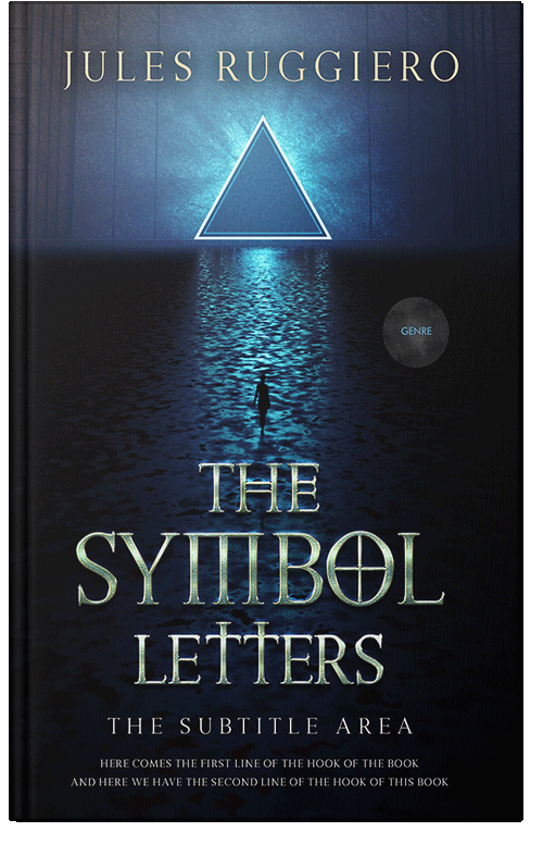 Front view of Premade Horror Book Cover - Ebony