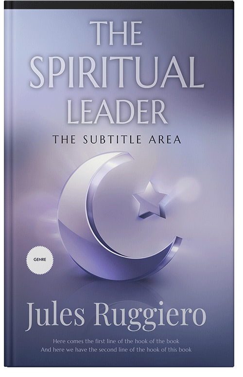 Front view of Premade Religion & Spirituality Book Cover - Amethyst Smoke