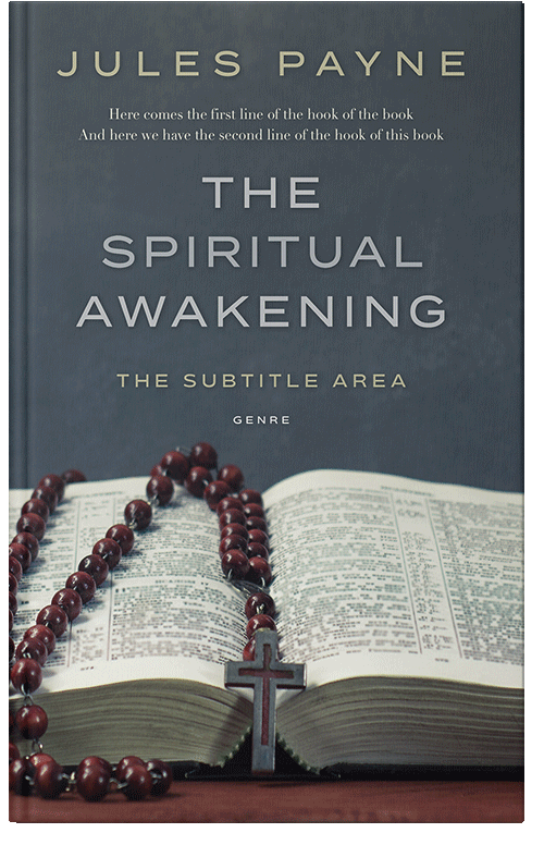 Front view of Premade Religion & Spirituality Book Cover - Mako