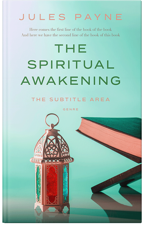 Front view of Premade Religion & Spirituality Book Cover - Jagged Ice