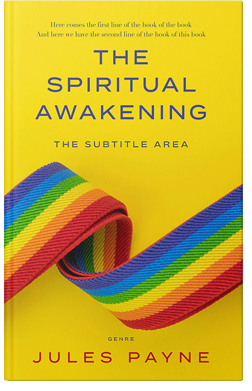 Front view of Premade LGBTQ Book Cover - School Bus Yellow