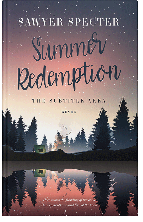 Front view of Premade Action & Adventure Book Cover - Tuna