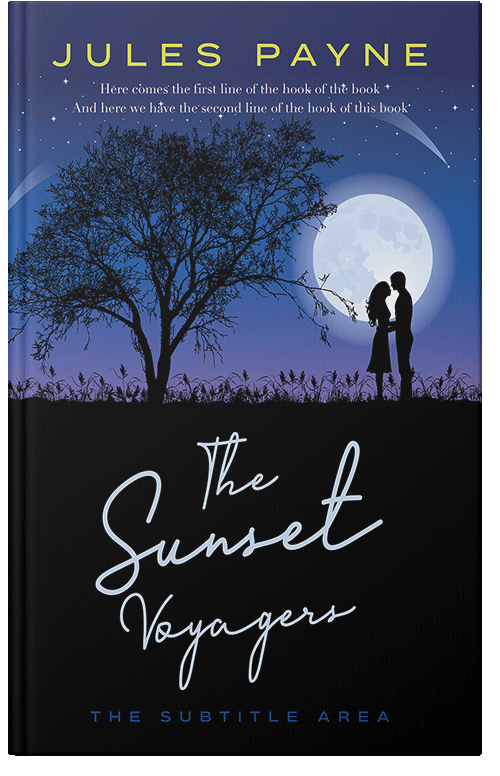 Front view of Premade Romance Book Cover - Ebony