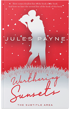 Pre Made Book Cover Alizarin Crimson