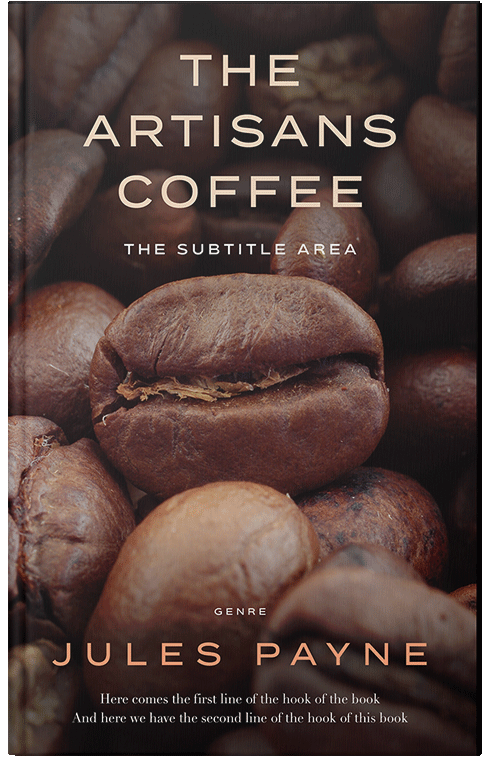 Front view of Premade Cookbooks & Food & Wine Book Cover - Jon