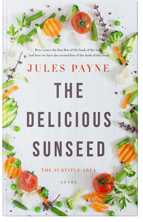 Front view of Premade Health & Dieting & Fitness Book Cover - Black Haze