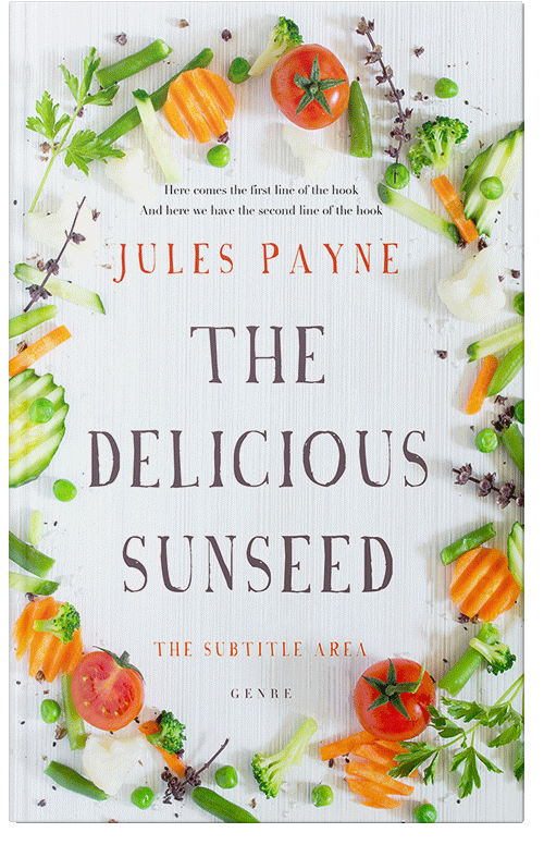 Front view of Premade Cookbooks & Food & Wine Book Cover - Gray Nurse