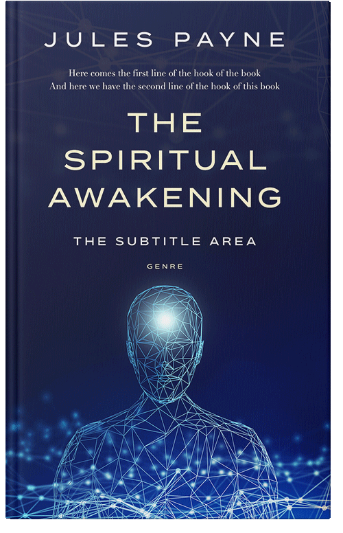 Front view of Premade Health & Mind & Body Book Cover - Violet