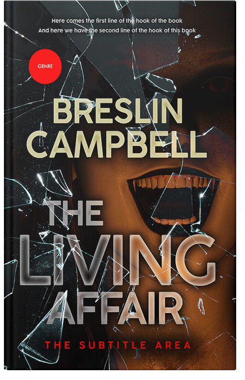 Front view of Premade Horror Book Cover - Old Rose