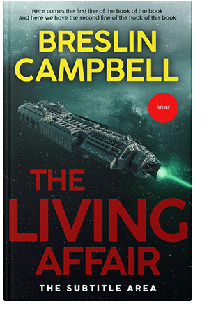 Pre Made Book Cover Red Damask