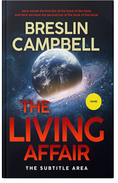 Front view of Premade Science Fiction Book Cover - Ebony