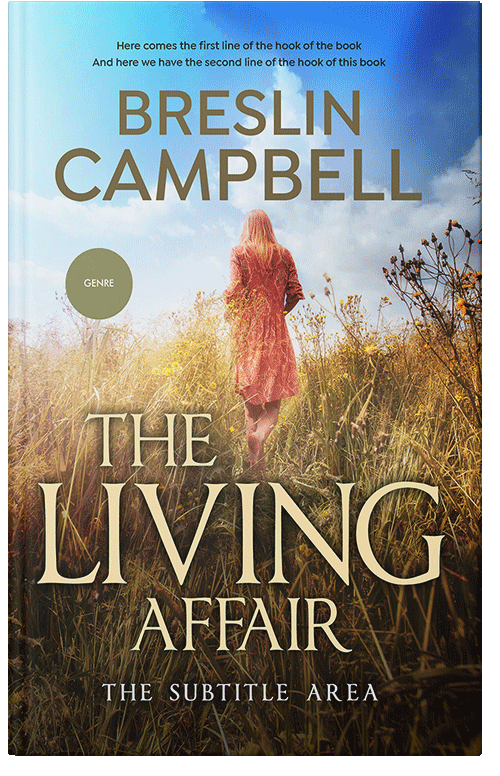 Front view of Premade Romance Book Cover - Celeste