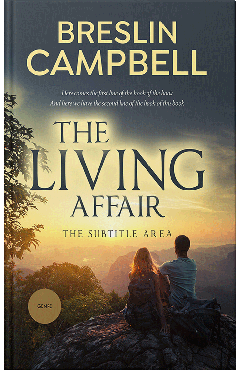 Front view of Premade Romance Book Cover - Chalky