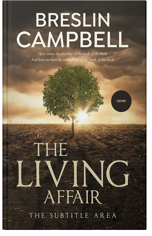 Front view of Premade Nature Book Cover - Bistre