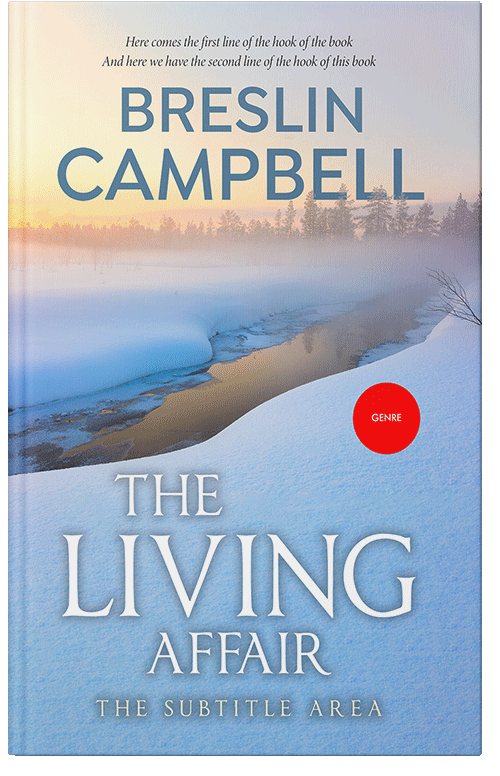 Front view of Premade Nature Book Cover - Heather