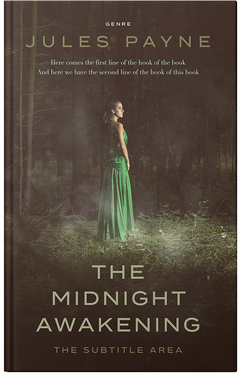 Front view of Premade Mystery & Thriller & Suspense Book Cover - English Walnut