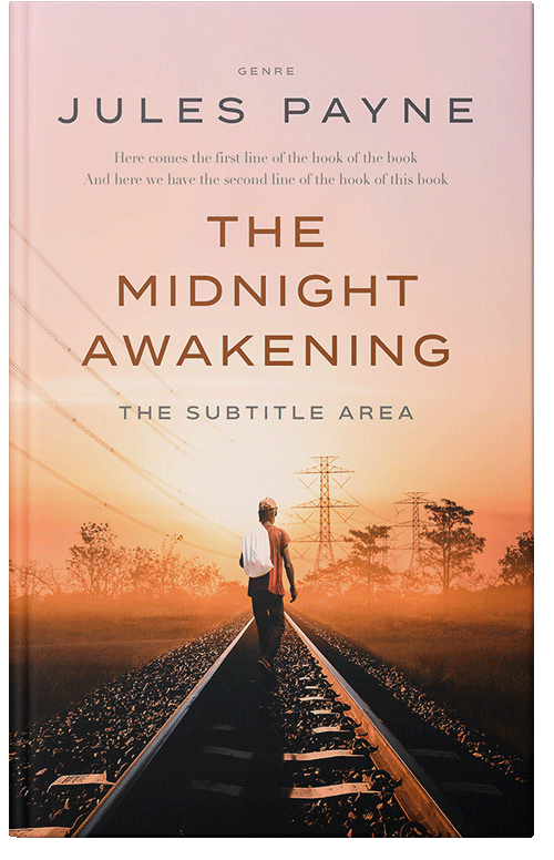 Front view of Premade Travel Book Cover - Cocoa Brown