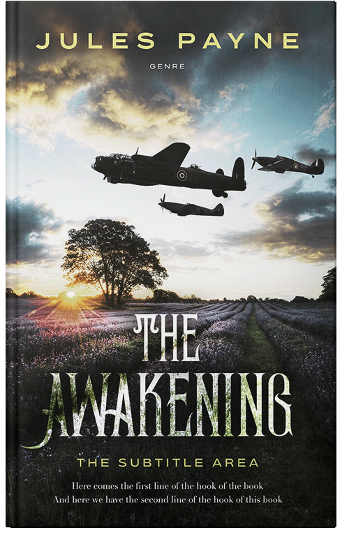 Front view of Premade Historical Book Cover - Satin Linen