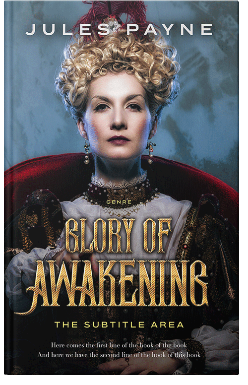 Front view of Premade Historical Book Cover - Shark