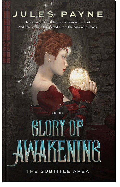 Front view of Premade Fantasy Book Cover - Night Rider